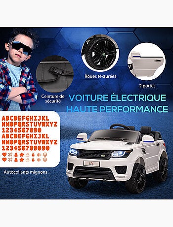 Voiture électrique enfant SUV 4X4 - 12V, 2 moteurs, 5Km/h max. avec télécommande
