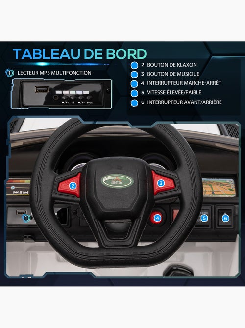 Voiture électrique enfant SUV 4X4 - 12V, 2 moteurs, 5Km/h max. avec télécommande - Kiabi