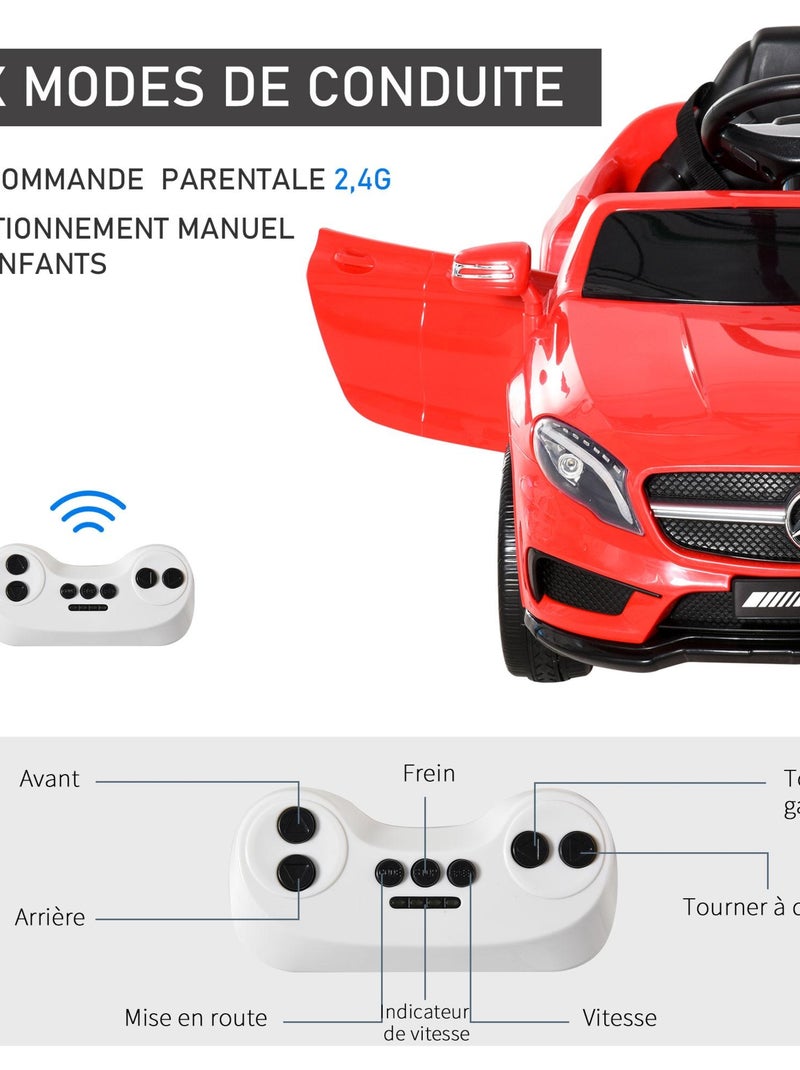 Voiture électrique enfants Mercedes GLA AMG Rouge - Kiabi