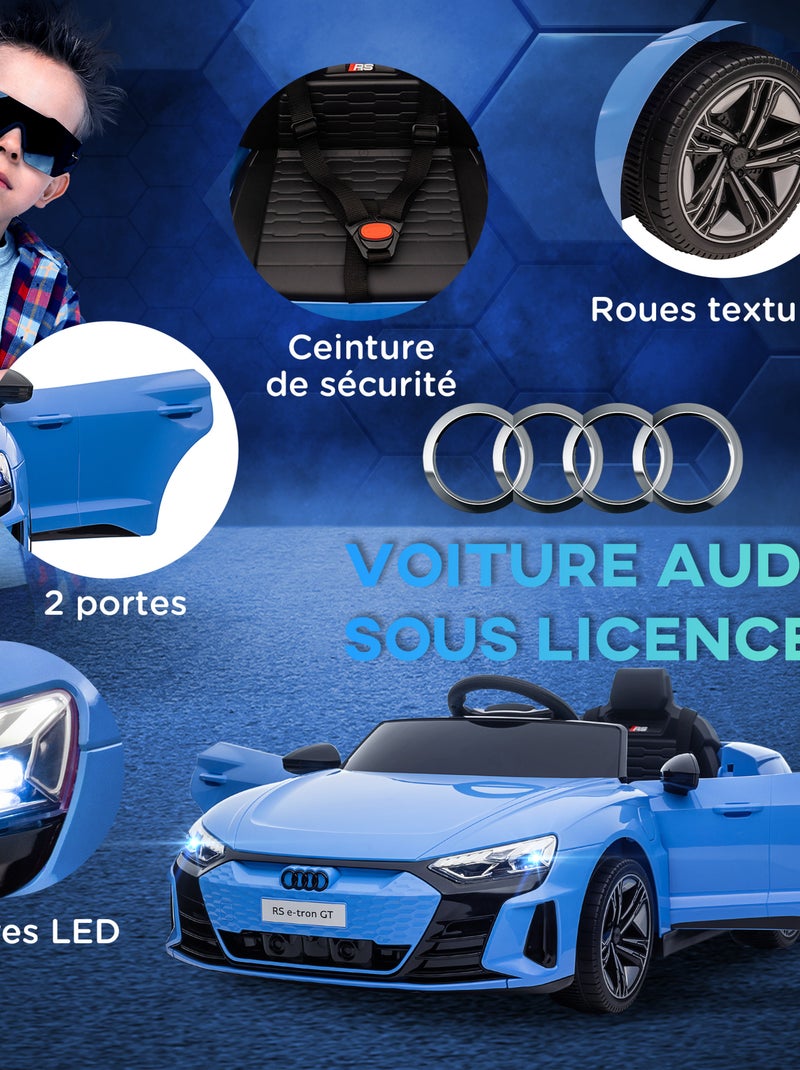 Voiture électrique pour enfant Audi RS Bleu Bleu - Kiabi