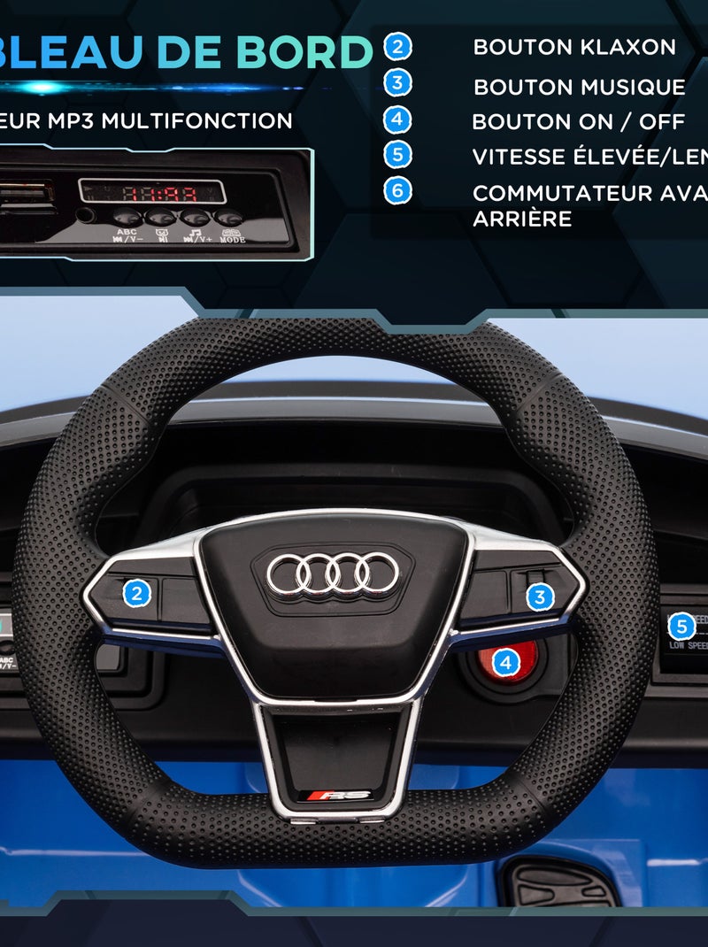 Voiture électrique pour enfant Audi RS Bleu Bleu - Kiabi