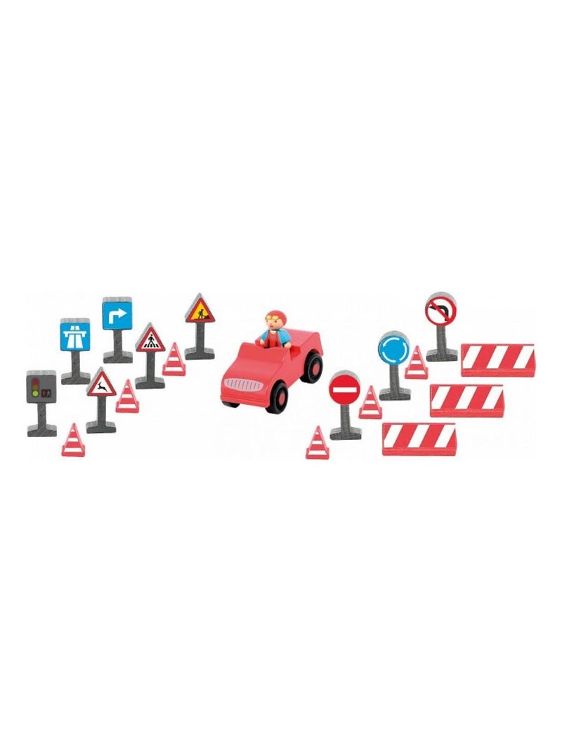 Voiture et panneaux de circulation N/A - Kiabi