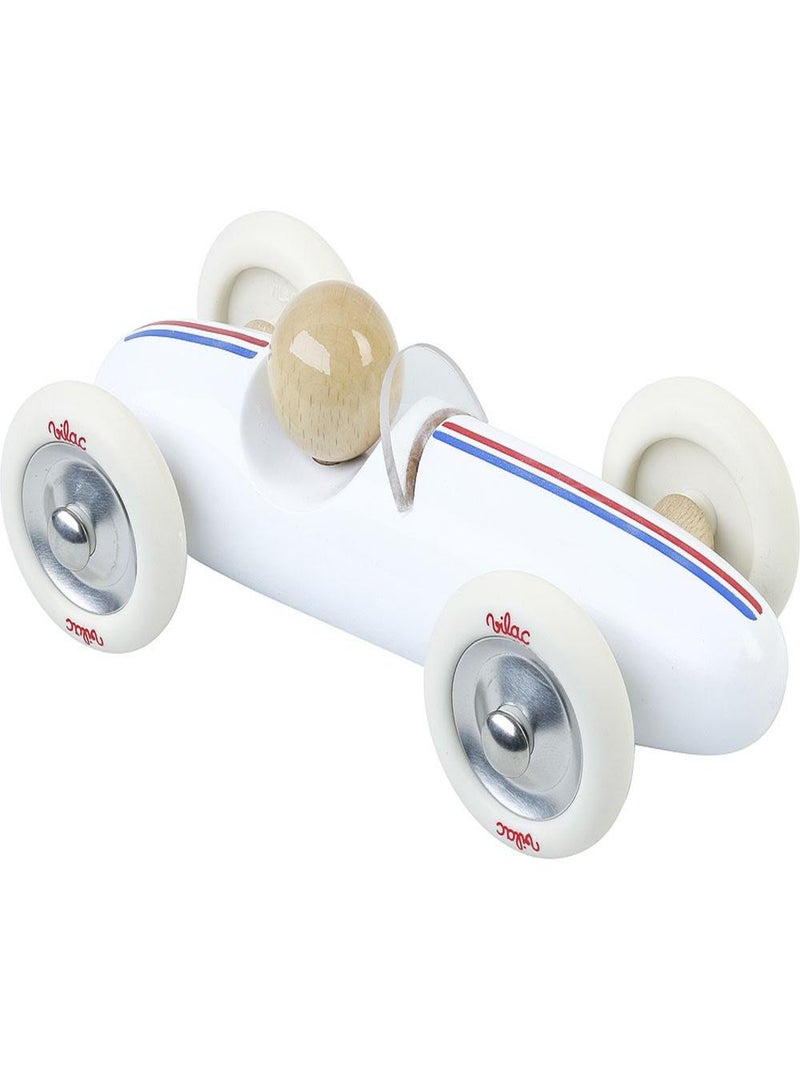 Voiture Grand Prix vintage MM Blanc - Kiabi