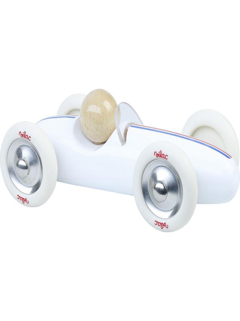 Voiture Grand Prix vintage MM Blanc - Kiabi