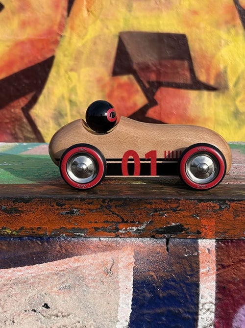 Voiture Old sport Compet’ bois naturel - Kiabi