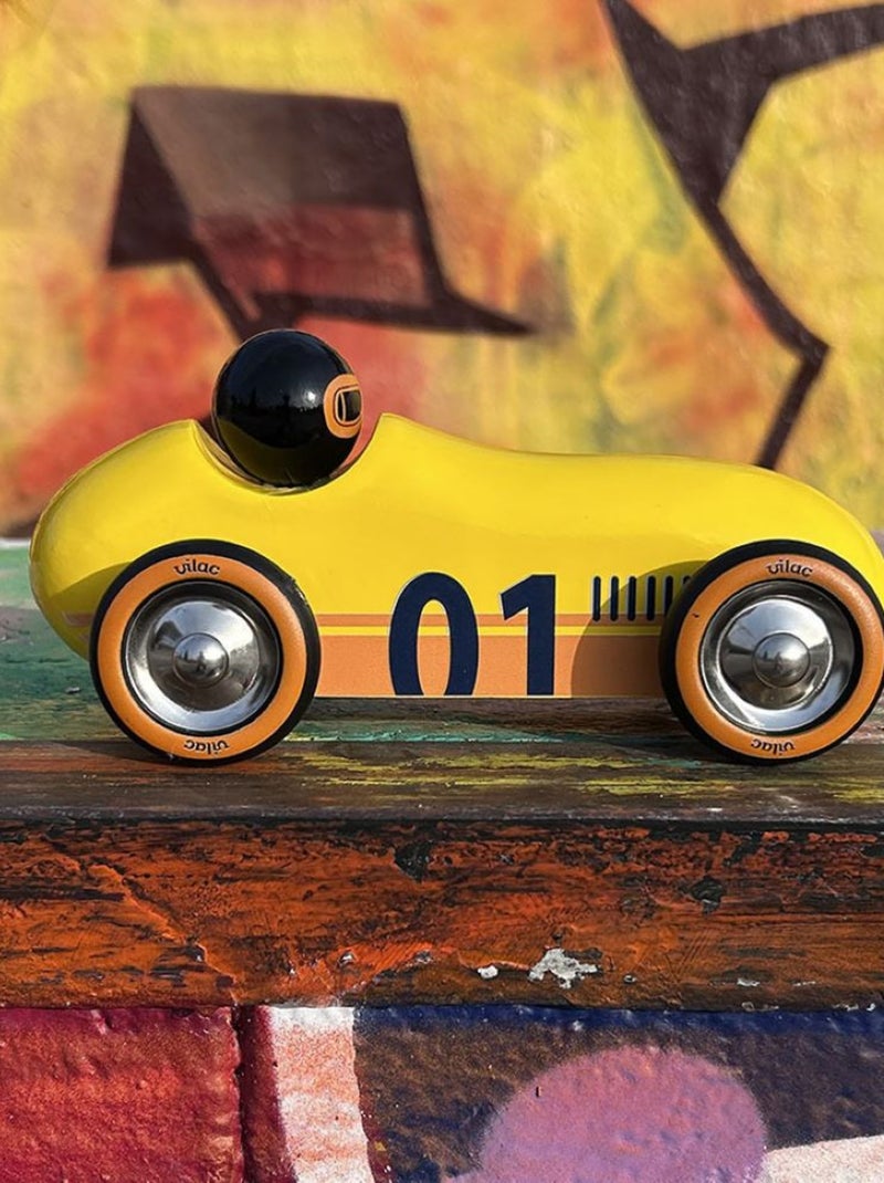 Voiture Old sport Compet’ jaune Jaune - Kiabi