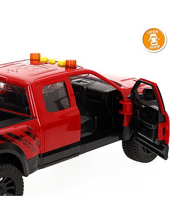 Voiture pick-up à friction avec moto, lumière et son speed & go