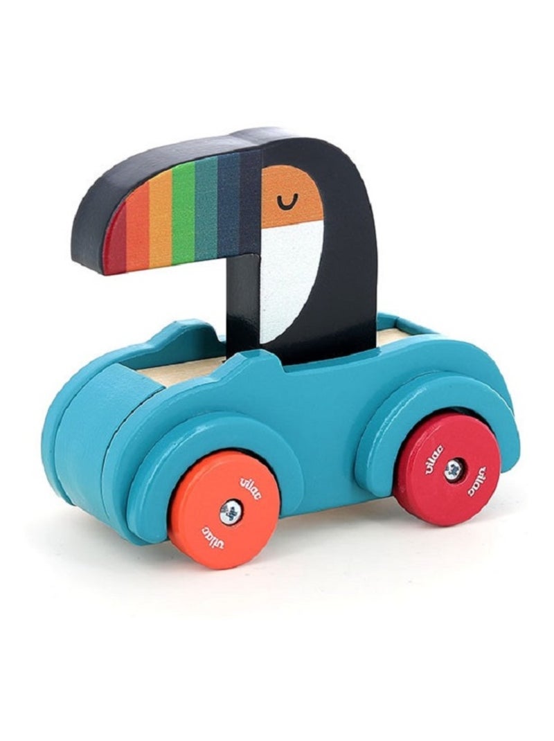 Voiture pouet pouet Bleu - Kiabi