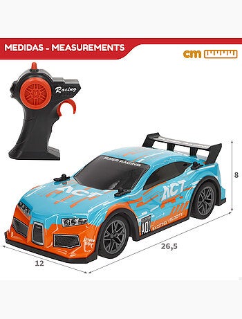 Voiture radiocommandée avec son et lumière 1:16 speed & go