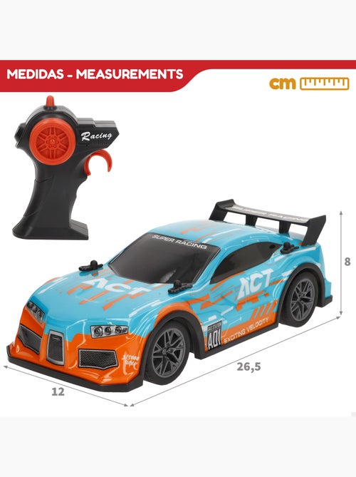 Voiture radiocommandée avec son et lumière 1:16 speed & go - Kiabi