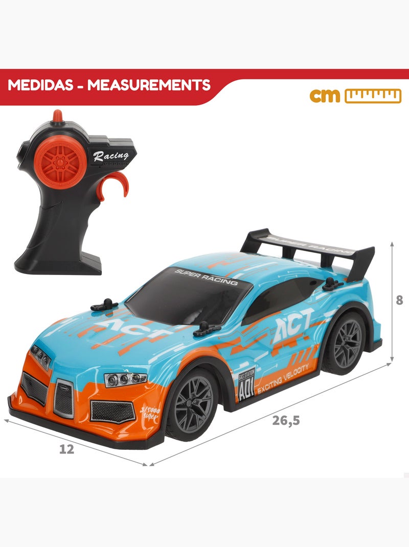 Voiture radiocommandée avec son et lumière 1:16 speed & go N/A - Kiabi