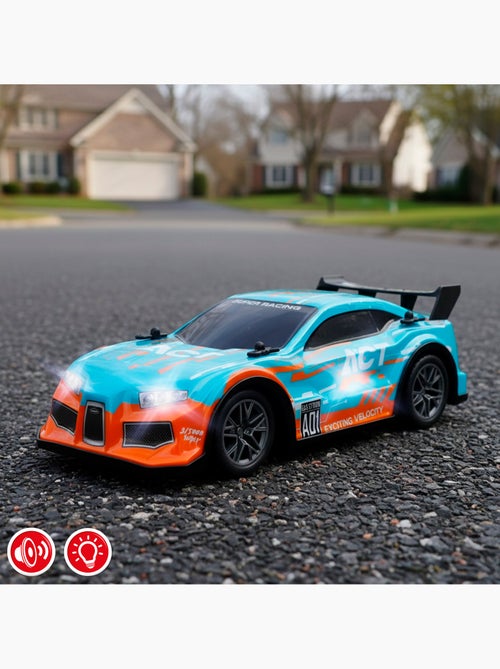 Voiture radiocommandée avec son et lumière 1:16 speed & go - Kiabi
