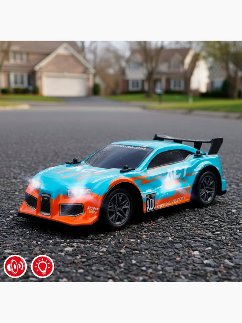 Voiture radiocommandée avec son et lumière 1:16 speed & go N/A - Kiabi