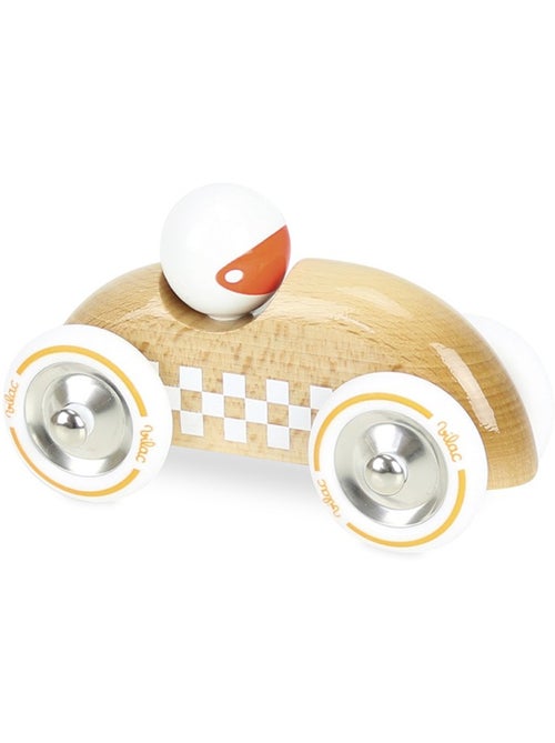 Voiture Rallye Checkers GM bois naturel - Kiabi