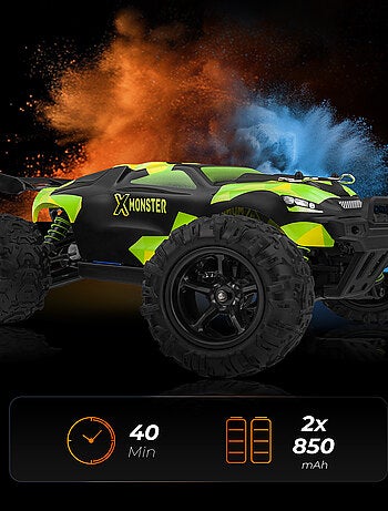 RC Voiture télécommandée OVERMAX X-Monster 3.5 - 30 km/h - 4 x 4 - 40 min - 2 x Carrosserie