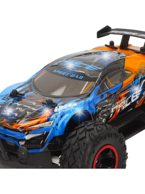 Voiture télécommandée à roues en caoutchouc avec éclairage, échelle 1:14 speed & go - Kiabi