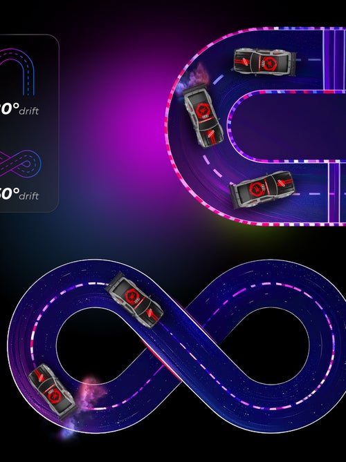 Voiture télécommandée OVERMAX - X-Tireburner - 2x Carrosserie - Eclairage LED - 40min d'autonomie - Kiabi