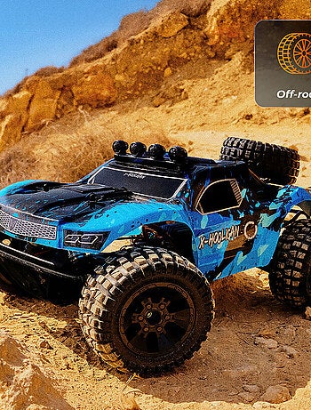 Voiture télécommandée OVERMAX Hooligan 2.0 - Vitesse 35 km/h - Portée 100 mètres - transmission 4x4