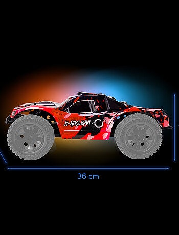 Voiture télécommandée OVERMAX Hooligan 2.0 - Vitesse 35 km/h - Portée 100 mètres - transmission 4x4