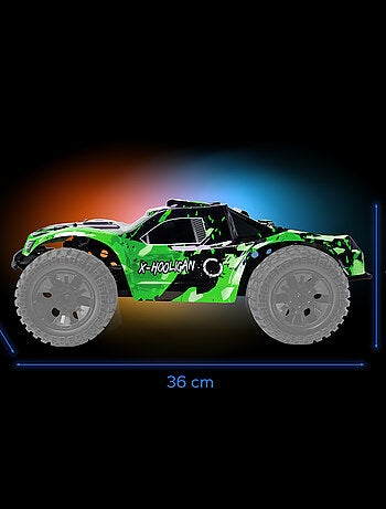 Voiture télécommandée OVERMAX Hooligan 2.0 - Vitesse 35 km/h - Portée 100 mètres - transmission 4x4