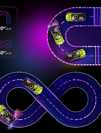Voiture télécommandée OVERMAX - X-Tireburner - 2x Carrosserie - Eclairage LED - 40min d'autonomie