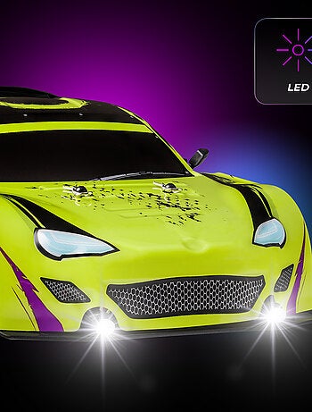 Voiture télécommandée OVERMAX - X-Tireburner - 2x Carrosserie - Eclairage LED - 40min d'autonomie