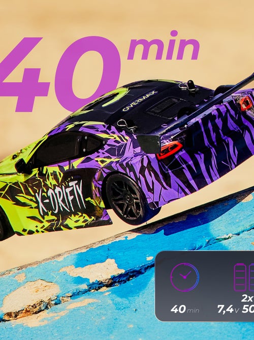 Voiture télécommandée OVERMAX X-Drifty - 20 km/h - 4x4 - Eclairage LED - Kiabi