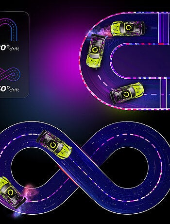 Voiture télécommandée OVERMAX - X-Tireburner - 2x Carrosserie - Eclairage LED - 40min d'autonomie