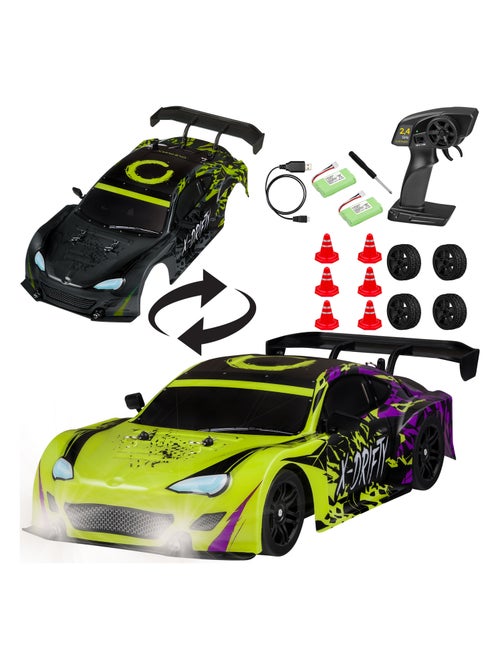 Voiture télécommandée OVERMAX X-Drifty 2.0 - 20 km/h - 4x4 - Eclairage LED - Kiabi