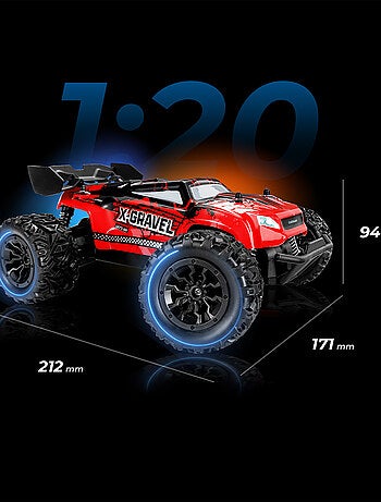 Voiture télécommandée OVERMAX X-Gravel - 2 x Carrosserie - Tout terrain - 20 km/h - 30 min