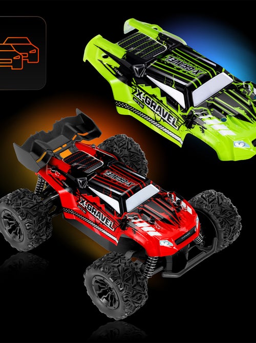 Voiture télécommandée OVERMAX X-Gravel - 2 x Carrosserie - Tout terrain - 20 km/h - 30 min - Kiabi