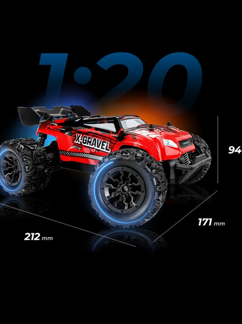Voiture télécommandée OVERMAX X-Gravel - 2 x Carrosserie - Tout terrain - 20 km/h - 30 min - Kiabi