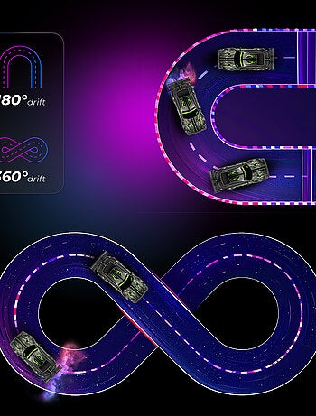 Voiture télécommandée OVERMAX - X-Tireburner - 2x Carrosserie - Eclairage LED - 40min d'autonomie