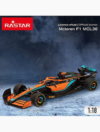Voiture télécommandée rastar f1 2022 mclaren mcl36 1:18