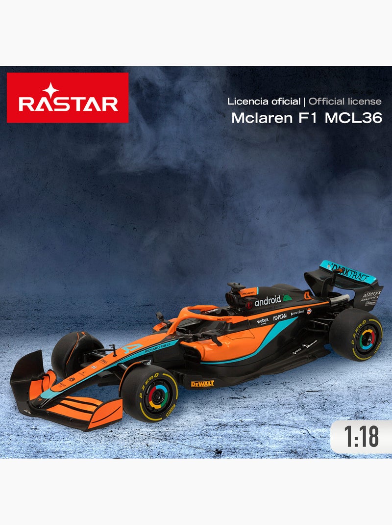 Voiture télécommandée rastar f1 2022 mclaren mcl36 1:18 N/A - Kiabi