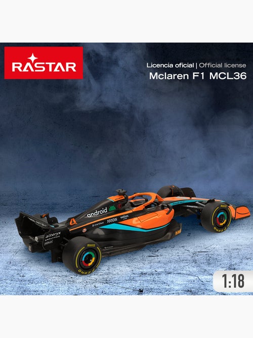 Voiture télécommandée rastar f1 2022 mclaren mcl36 1:18 - Kiabi