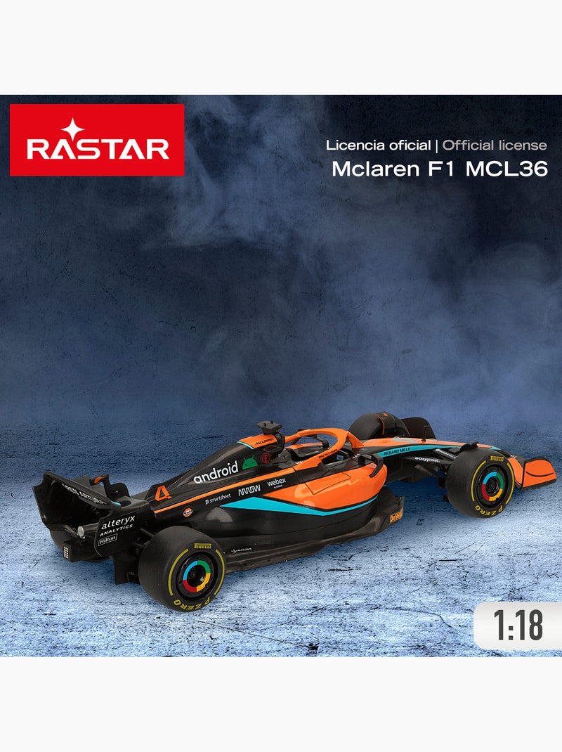 Voiture télécommandée rastar f1 2022 mclaren mcl36 1:18 N/A - Kiabi