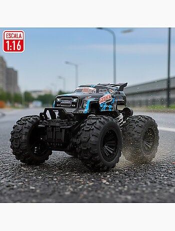 Voiture télécommandée tout-terrain avec grandes roues à forte adhérence 1:16 speed & go