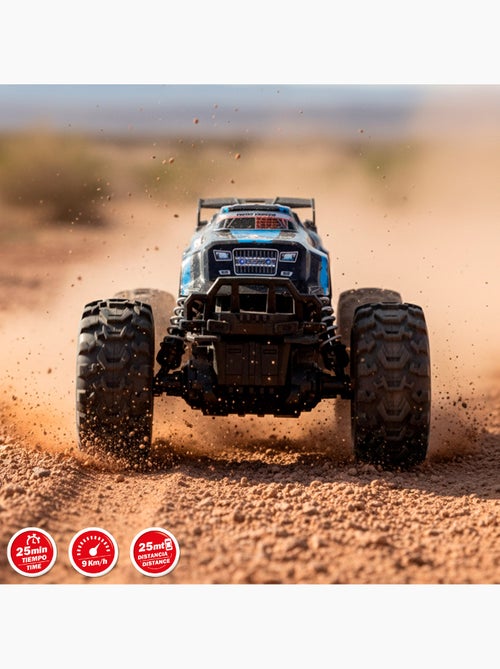 Voiture télécommandée tout-terrain avec grandes roues à forte adhérence 1:16 speed & go - Kiabi