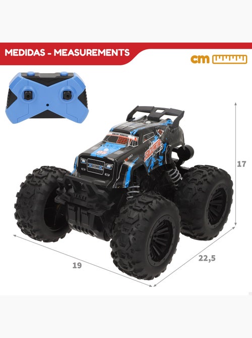 Voiture télécommandée tout-terrain avec grandes roues à forte adhérence 1:16 speed & go - Kiabi