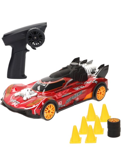 Voiture télécommandée xtreme drift avec accessoires, échelle 1:18 speed & go - Kiabi