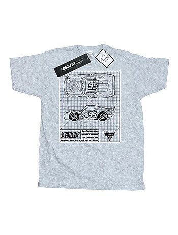 Voitures - T-shirt motif Flash McQueen motif/style plan (Flash McQueen)