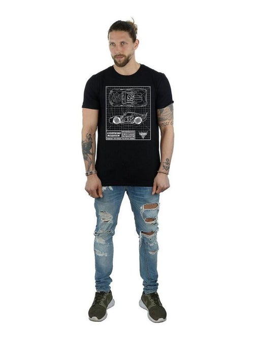 Voitures - T-shirt motif Flash McQueen motif/style plan (Flash McQueen) - Kiabi