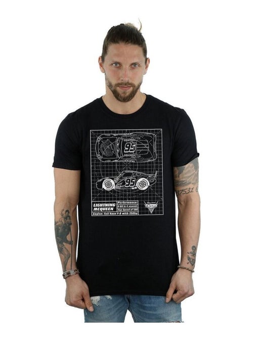 Voitures - T-shirt motif Flash McQueen motif/style plan (Flash McQueen) - Kiabi