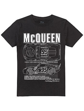 Voitures - T-shirt motifs Flash McQueen et contours