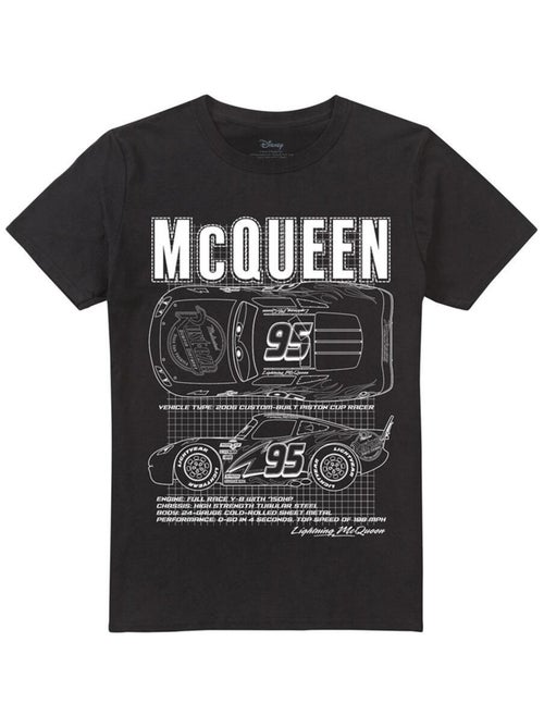Voitures - T-shirt motifs Flash McQueen et contours - Kiabi