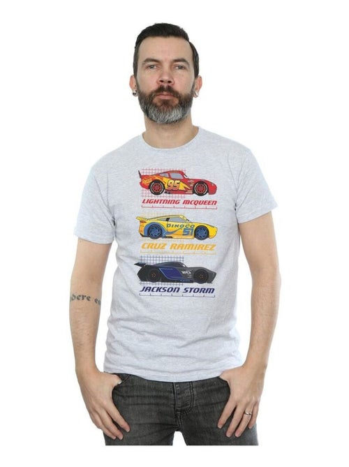 Voitures - T-shirt RACER PROFILE (Cruz Ramirez, Jackson Storm, Flash McQueen) - Kiabi