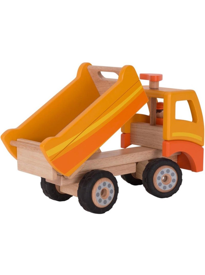 Voitures en bois - tombereau Orange - Kiabi