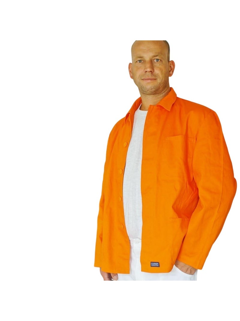 Voitureson Classic Workwear - Veste matelassée manches longues CLASSIC Orange - Kiabi