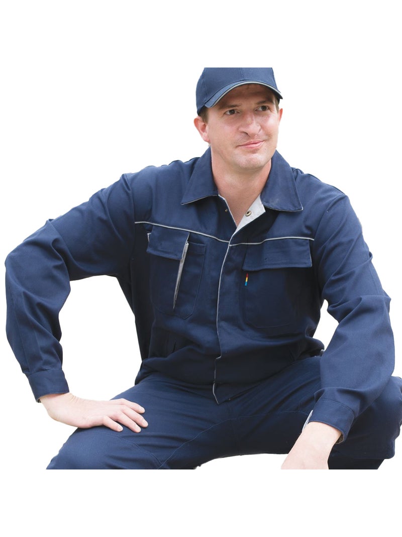 Voitureson Contrast - Veste travail Bleu Blanc - Kiabi